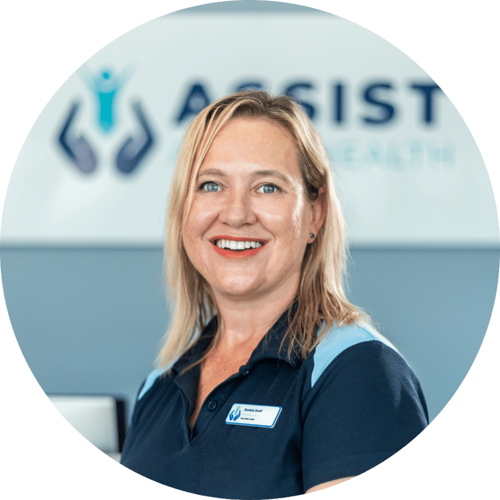 Headshot of Daniela, an experienced physiotherapist and owner of Assist Allied Health